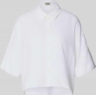 Drykorn Drykorn Relaxed Fit Bluse aus Leinen-Viskose-Mix in Weiss, Gr&ouml;&szlig;e 34