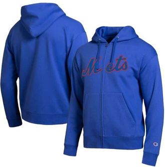 Champion Mens Champion New York Mets Royal All-Star Wordmark Full-Zip Hoodie at Nordstrom, Size Large