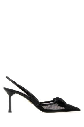 Prada Black Mesh Pumps