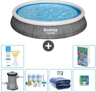 Bestway Piscina Bestway Fast Set Redonda - 396x84 Cm - 7-piezas S282