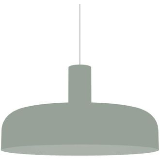 Lumicom Nadir Sospensione, 1X E27, max 42W, metallo, verde iceberg, D.40cm - Lumicom