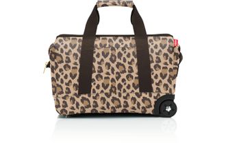 Reisenthel Reisetasche REISENTHEL allrounder trolley frame Leo, Damen, Gr. B/H/T: 49cm x 41cm x 30cm, braun, Polyester, Taschen Reisetasche