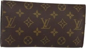 Louis Vuitton Pre-owned Clutches, female, Brown, Size: ONE SIZE Pre-owned Canvas Pouch