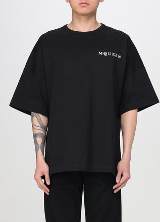 Alexander McQueen T-shirt over McQueen in cotone