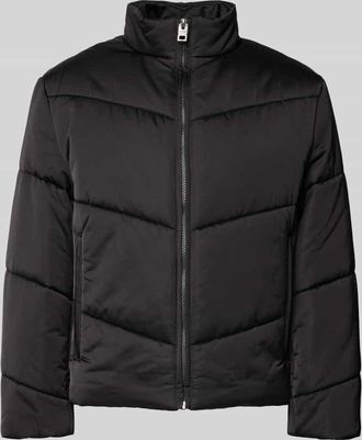 HUGO BOSS Regular Fit Steppjacke aus wattiertem Satin Modell BERO2531 in Black, Größe XXL