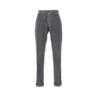 Incotex Heren, Broeken, Grijs, Maat: W33 Katoen
