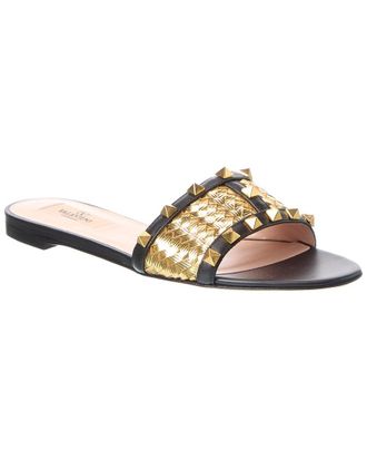 Valentino Rockstud Leather Sandal