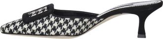 Manolo Blahnik Maysalebi Mules - Dames - Muiltjes - Veelkleurig - 39 EU - Wol - Schoenen