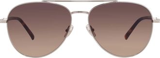 Ferragamo Ferragamo Brown Gradient Pilot Mens Sunglasses SF316S 745 61