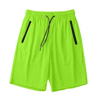 Generic RLEHJN Summer Shorts for Women and Men UK Sale Clearance, Ladies Shorts with Zip Pockets Elasticated Waist Solid Color Lounge Pants Gym Athletic Sport
