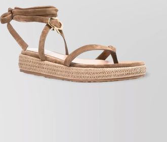 Gianvito Rossi braided espadrille sandal open toe