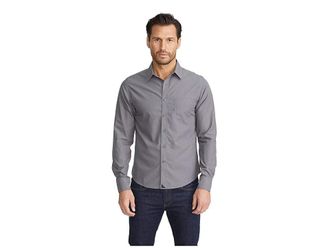 UNTUCKit Sangiovese - Wrinkle Free Mens Clothing Grey : SM Regular Fit, Cotton