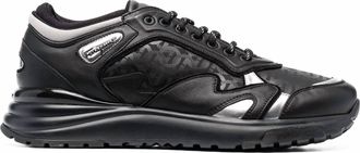 Ferragamo Mens Gancini Rainbow Low-Top Sneakers In Black