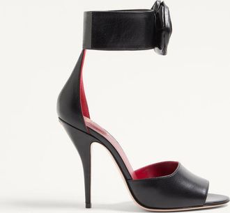 Valentino Garavani Drip Rose Kidskin Sandal With Crystals 105Mm Wo