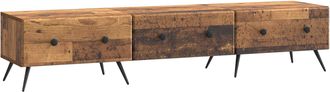 vidaXL Mueble De Tv Con Caj&oacute;n Madera Envejecida 147 X 34,5 X 30 Cm Vidaxl