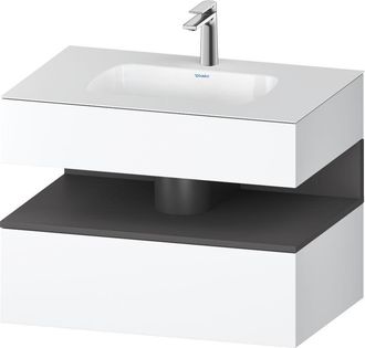 Duravit Qatego Lavabo Encastrado Con Base De Lavabo Consola, - Duravit