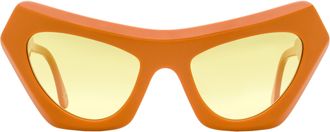 Marni Devils Cat-Eye Acetate Sunglasses - Orange