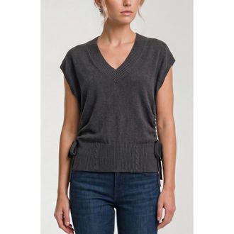 Liverpool L.A. V Neck Dolman Sweater in Dk Hthr Chrcl at Nordstrom, Size X-Small