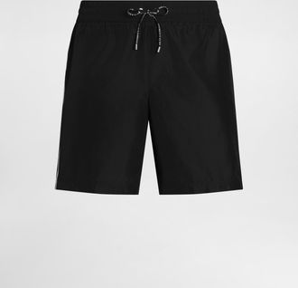 Dolce & Gabbana Canvas Swim Boxer Shorts - Man Beachwear Black 2