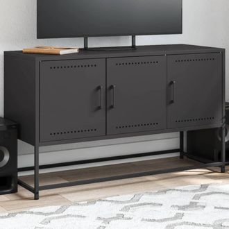 Berkfield Home TV Cabinet Black 100.5x39x60.5 cm Steel