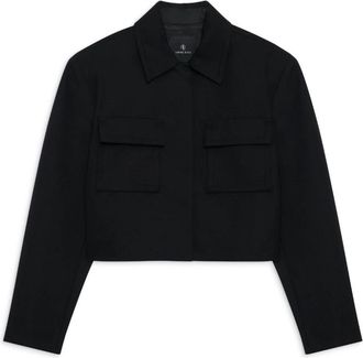 Anine Bing Dayton Jacket - Dames - Zomerjassen - Zwart - S - Wol - Jassen