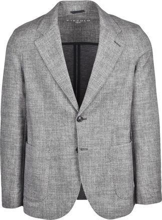 Circolo 1901 Grey Textured Stretch Cotton Jacket