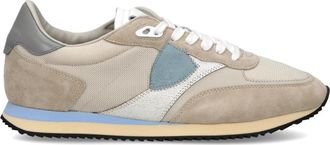 Philippe Model Blville Running Sneakers - Heren - Sneakers - Beige - 47 EU - Katoen - Schoenen