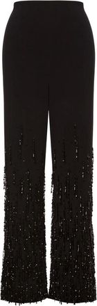 Alberta Ferretti Broeken, Dames, Zwart, XS, Zwarte Broek 0555 Model