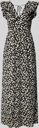 Vero Moda Leicht ausgestelltes Maxikleid aus reiner Viskose Modell EASY JOY in Black, Gr&ouml;&szlig;e XS