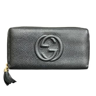 Gucci Black Leather Coin Purse/Coin Case (Pre-Owned)