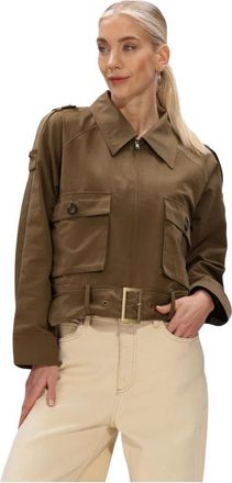 MY ESSENTIAL WARDROBE MWLyon Short Jacket - Dames - Zomerjassen - Groen - M - Katoen - Jassen
