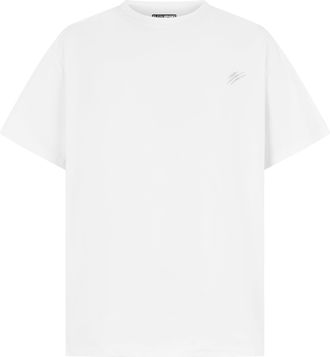 Plein Sport Round Neck T-Shirt Chrome Scratch