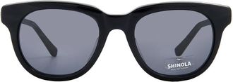 Shinola Grey Oval Unisex Sunglasses SH1501S 001 51