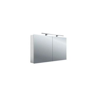 Emco Emco - Mee Armario Con Espejo Iluminado Led, Aluminio, 2 Puertas