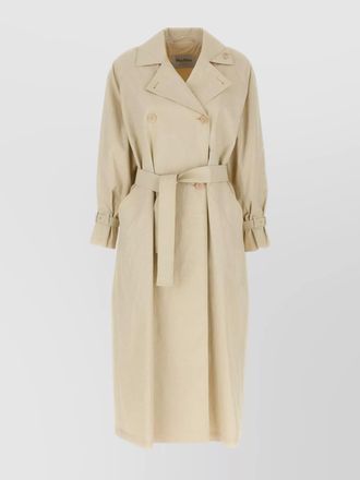 Max Mara trench coat belted back vent detail