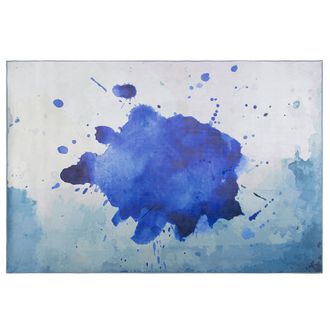 Beliani Beliani - Alfombra De Tela Multicolor 160 X 230 Cm Estampado De Salpicaduras De Pintura Abstracto Estilo Moderno Odalar