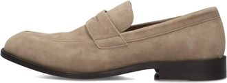 HUGO BOSS Schoenen, Heren, Beige, 44 EU, Linnen, Taupe Elegante Herenschoenen
