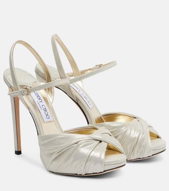 Jimmy Choo London Elly 120 suede platform sandals