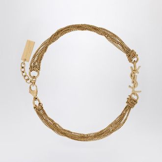 Saint Laurent Metal bracelet with Cassandre tassel