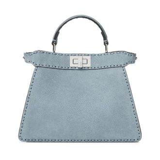Fendi Peekaboo ISeeU Small - female - Fendi - Handbags - Blue - ONE SIZE - Bags