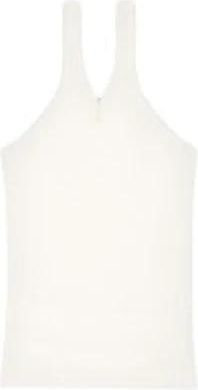Courr&egrave;ges Witte Luxe Tanktop - Dames - Tops zonder mouwen - Wit - S - Tops