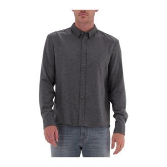 Drykorn Casual overhemd Loken 120069 - Heren - Casual Overhemden - Grijs - XL - Wol - Overhemden