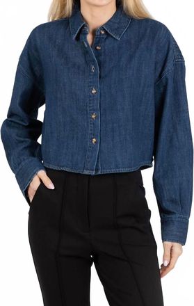 Favorite Daughter Crop Ex-Boyfriend Shirt In Mesa