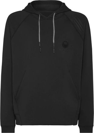 Plein Sport Hooded Sweatshirt - Heren - Sportshirts - Zwart - 3XL - Katoen - Fitness