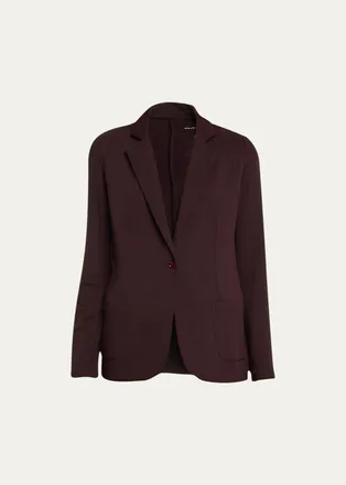 Majestic Filatures French Terry One-Button Blazer