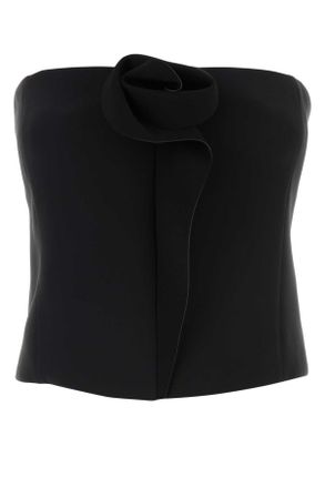 Giorgio Armani Black Satin Bodice