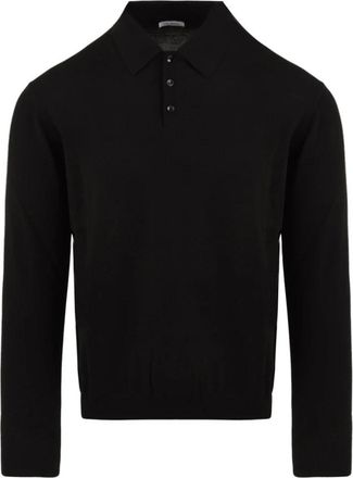 Malo La Polo - Heren - Polos - Zwart - XL - Wol - Tops