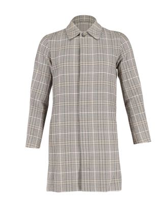 A.P.C. Pre-owned Mens Mac Plaid Coat in Multicolor Cotton - Multicolour - Size X-Small