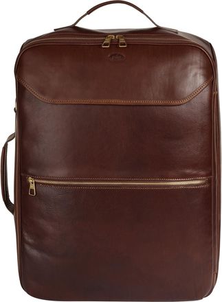 Pik&eacute; Reisetasche PIK&Eacute;, Damen, Gr. B/H/T: 38cm x 50cm x 17cm onesize, braun, Leder, vintage, Taschen Reisetasche, echt Leder, Made in Italy