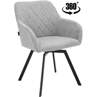 OEM Silla Giratoria Panko Tapizada En Tela Gris